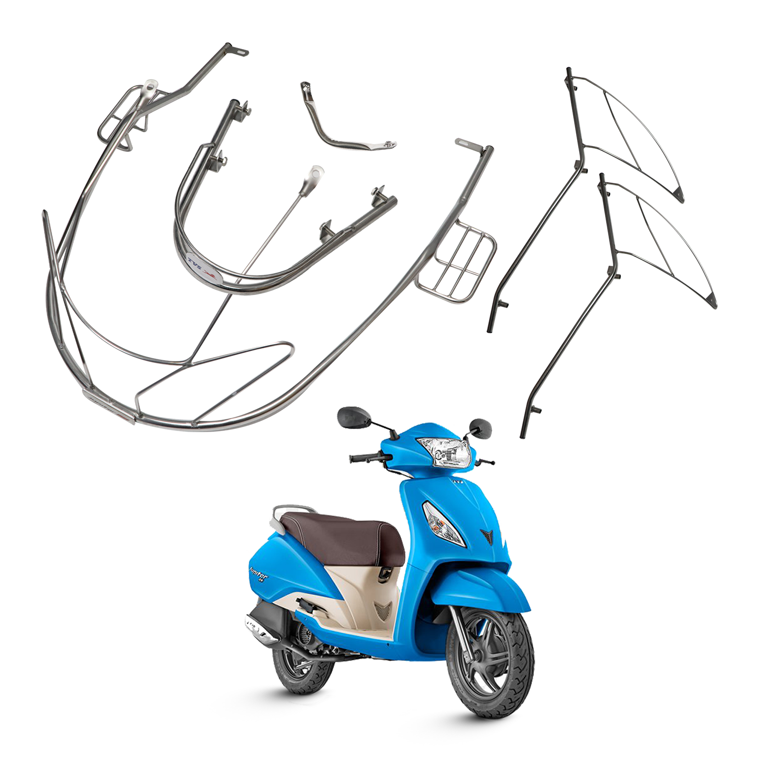 Kit Scooter Guard for Jupiter 110 Reliable Protection & Style
